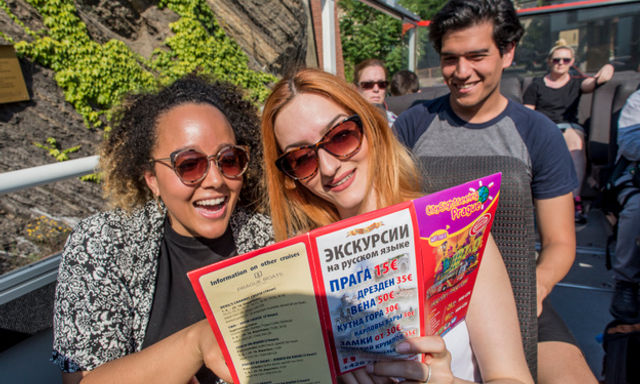 City Sightseeing Prague Hop-On, Hop-Off & Folklore Dinner